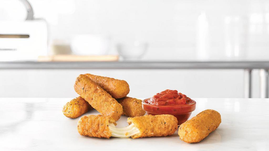 Mozzarella Sticks (6 Ea.) · Stretchy, cheesy, melty mozzarella that's battered and fried. Served with a marinara sauce for dipping. Visit arbys.com for nutritional and allergen information.