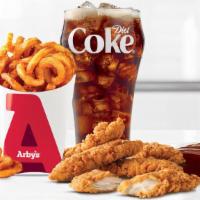 Chicken Tenders (5 Ea.) · 5 crispy chicken tenders served with your choice of dipping sauce. Visit arbys.com for nutri...