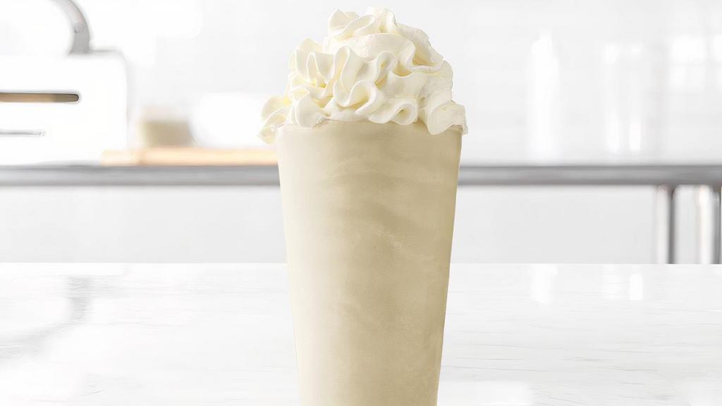 Vanilla Shake · A rich & creamy vanilla shake topped with whipped cream. Visit arbys.com for nutritional and allergen information.