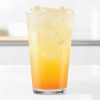 Peach Market Fresh Lemonade · Our classic Lemonade with peach puree.