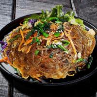 A1. Jap Chae · Pan Fried Glass noodles with Beef and Vegtables