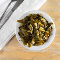 Vegetarian Greens · Collard greens with no meat added.