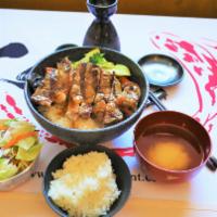 Beef Teriyaki Donburi (Beef Teri & Vege Over Rice) · 