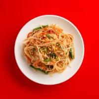 Spicy Papaya Salad · Spicy, sweet, sour, and salty - four elements in harmony.