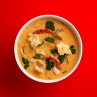 Spicy Red Curry · Red. The color of heat. Also the color of fire. Coincidence?