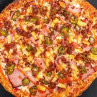 Spicy Hawaiian Pizza (Medium 14