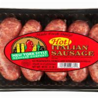 Hot! Italian Sausage · Net Wt. 16 Oz. (1 Lb.).