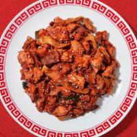 Sesame Chicken · White meat chicken pieces lightly battered and fried, then drizzled with our chef’s spicy sa...