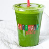 Green Energy · Spinach, parsley, kale, celery, cucumber, apple, lemon and ginger.