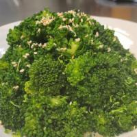 Broccoli Goma-ae · blanched / creamy sesame dressing / sesame seeds