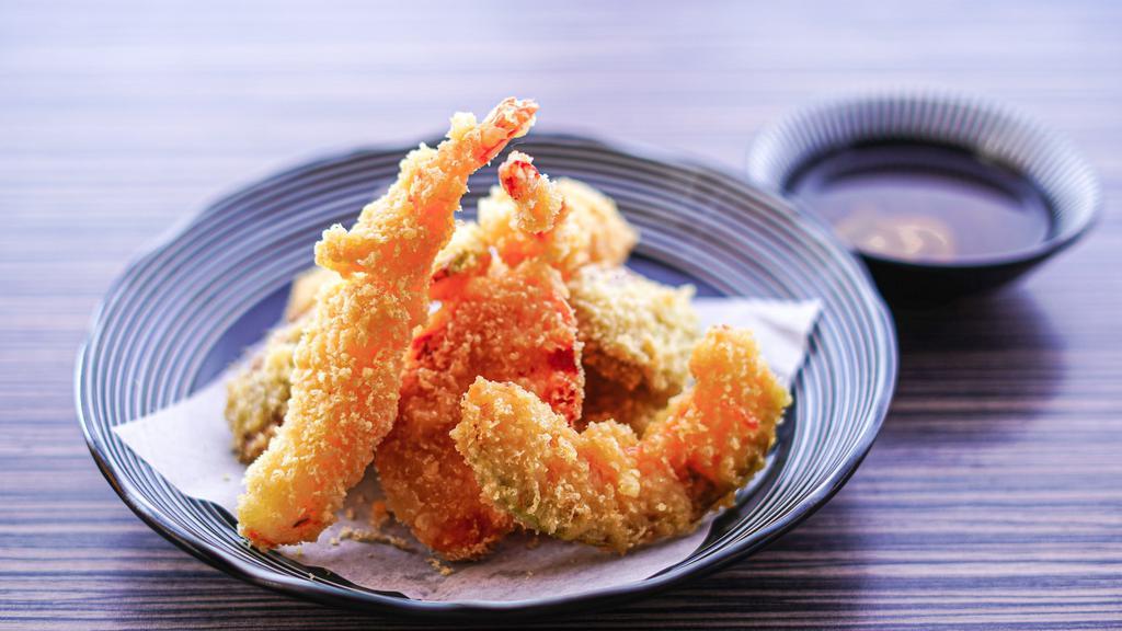 Assorted Tempura · 2pcs shrimp and assorted veggie tempura