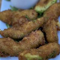 Tempura Avocado · jalapeño-lime aioli, sweet ‘n spicy sea salt.

Consuming raw or under-cooked proteins may in...