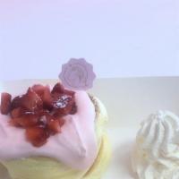 Strawberry Souffle · Fresh strawberry, strawberry cream, whipped cream.