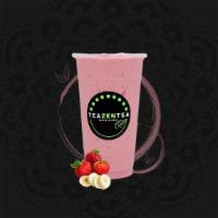 Strawberry Banana Smoothie · A perfect blend of strawberry and banana with our house-made creamer.