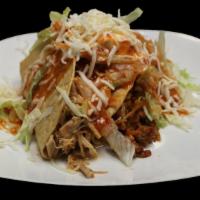 Crispy Taco
 · Choice of Meat, Cheese, Sour Cream, Lettuce, and Salsa, in a hard shell.