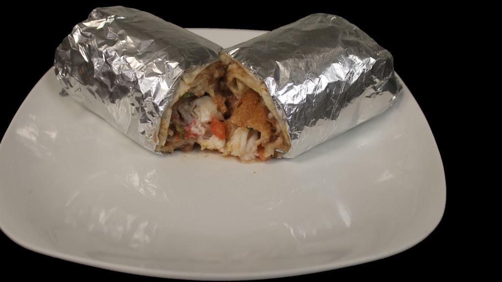 Fish Fillet Burrito
 · Choice of Grilled or Breaded Fish, with Rice, Beans, Cheese, Sour Cream, Guacamole, and Salsa