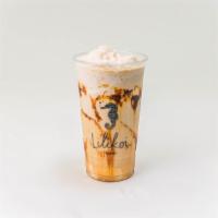 Coffee Horchata Smoothie · Horchata smoothie topped off with double shot of espresso