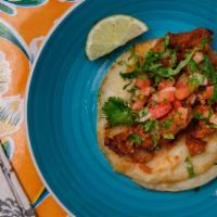 Street Tacos with Meat · Your choice of meat. Served with pico de gallo and cilantro.