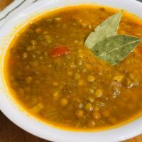 Lentil Soup · Vegetarian. Lentils, tomato broth.