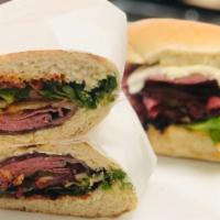 La Rossa · Bresaola, roast beef, pastrami, provolone cheese with works.