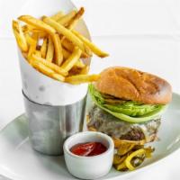 Steakhouse Cheeseburger & Fries · Secret Sauce & Cheddar Cheese