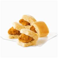 Chick-Fil-A Chick-N-Minis™ · Bite-sized Chick-fil-A® Nuggets nestled in warm, mini yeast rolls that are lightly brushed w...