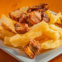 Yuca Frita con Chicharrones / Fried Cassava with Pork Skin · 