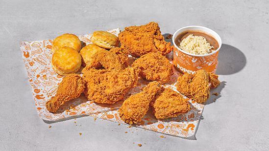 Mixed Chicken Family Meal (8 Pcs) · Includes one large signature side and four hot buttermilk biscuits.