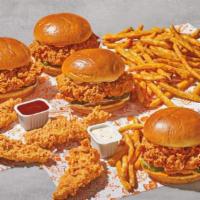 Big Sandwich Pack Bundle · Includes 4 sandwiches, 4 tenders, and 1 large side