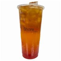 Strawberry Peach Tea W/ Aloe Vera · Sugar/Ice level fixed