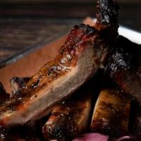 Half Rack Ribs · St Louis style pork ribs with our original BBQ sauce