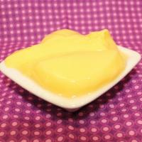 Egg Pudding · A custard like pudding made with egg yolk and sweetened milk.