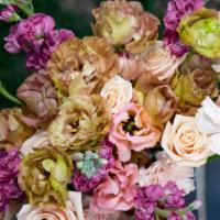 Designer's Choice Standard Bouquet · Vanessa will choose seasonal flowers that catch her eye to make you a beautiful hand tied bo...