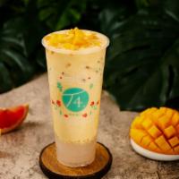 C1, Fresh Pomelo Mango Sago · Made by fresh Pomelo &  mango. Served with Tapioca Pearls, and milk. Sweet, tangy and creamy...