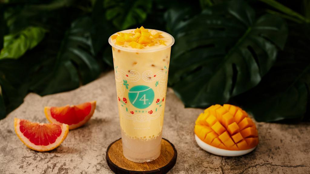 C1, Fresh Pomelo Mango Sago · Made by fresh Pomelo &  mango. Served with Tapioca Pearls, and milk. Sweet, tangy and creamy, 
杨枝甘露
Medium size. 500 ML