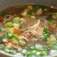 Pho Ga, Chicken Noodle Soup · Hot soup of our Heritage chicken bone broth, served with thin rice noodles, gently poached a...
