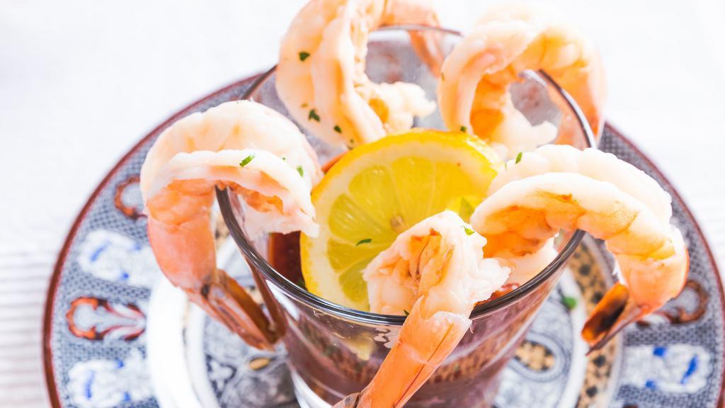 Jumbo Shrimp Cocktail · Served with cocktail sauce.