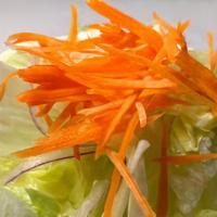 House Salad · Iceberg lettuce, shreded carrot and cabbage with house Asian dressing