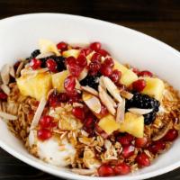 Granola & Yogurt · Honey, toasted almonds & seasonal fruits