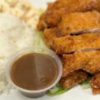 Gravy Chicken Katsu (Chicken Cutlet) · Enjoy our famous fried chicken topped with brown gravy.