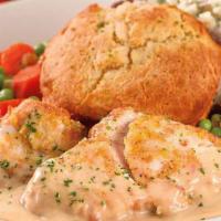 Chicken & Biscuits · A Cheesecake Factory “Comfort Classic.” Sauteed Chicken Breasts Covered with a Rich Pan Grav...