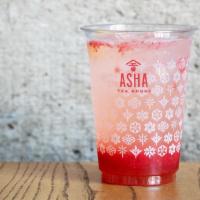 Sparkling Strawberry Lemonade · Sparkling water with house-made strawberry purée and lemon gimlet. Lightly sweetened by defa...