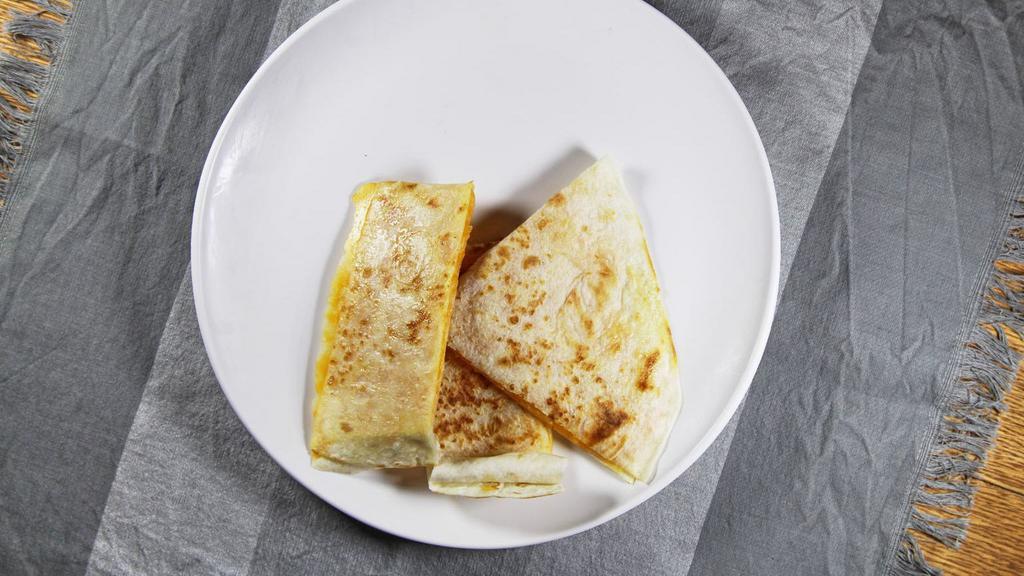 Basic Quesadilla · Small flour corn or tortilla with melted cheese.