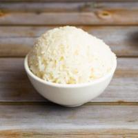 Steamed White Rice · Bowl of steamed rice.