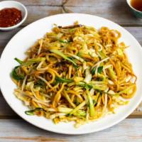 Vegetable Chowmein · Fresh seasonal vegetables cooked in savory noodles.