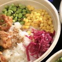 Huli Huli Chicken · Marinated chicken in a Hawaiian sweet and savory teriyaki-style sauce.

All comes with Japan...