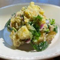 Yukon Gold Potato Salad    · bbq spice, sugar snap peas