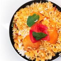 Chicken & Aloo Biryani · Chicken and potatoes cooked and mixed with biryani for exotic mixture of taste!