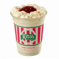 Strawberry Shortcake Concrete · Vanilla Custard blended with NILLA® Wafers & stuffed with Strawberry Topping.