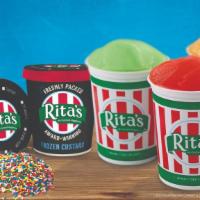 DIY Treat Pack 4 · Three Quarts of Italian Ice, two Frozen Custard Pints and Sprinkles.  Includes cups and spoo...